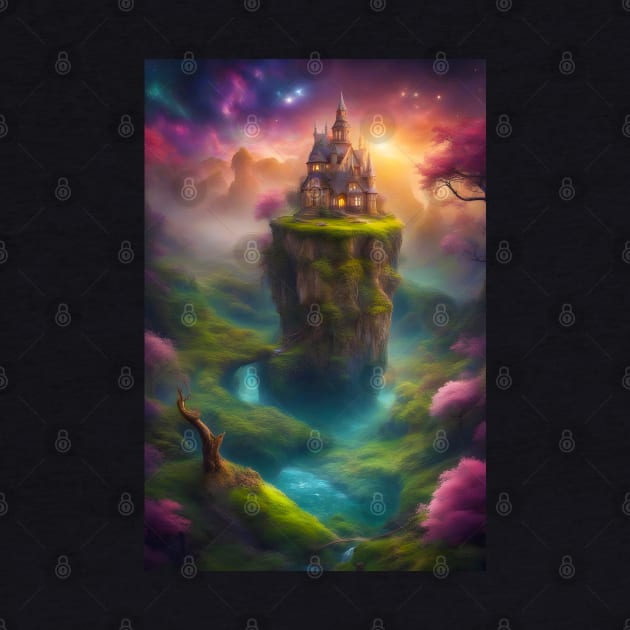 Abandoned Castle on Rocky Pillar by JDI Fantasy Images